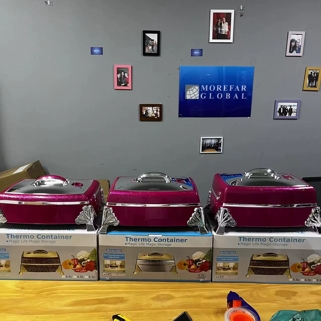 Plastic Lunchboxes for Food Warmer,  Durable and Versatile, Fresh Preservation Heat, Ramadan Event, 4 L, 5 L, 6L, 3Pcs Set