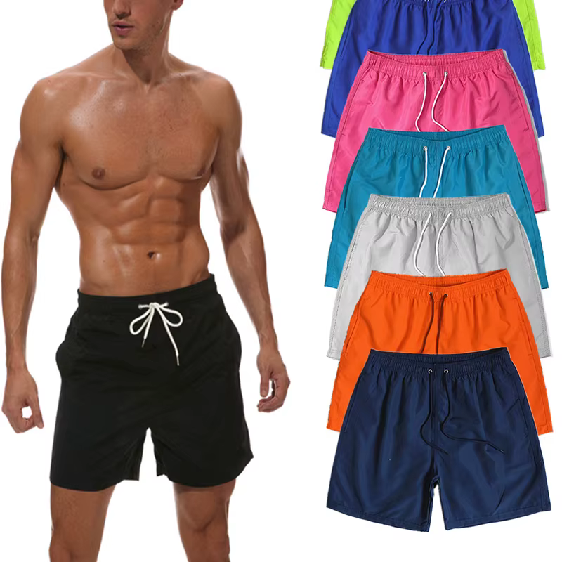 Swimming trunks men Summer Breeches board shorts Casual Bermudas Black White Boardshorts Homme Classic Clothing Beach Short Male