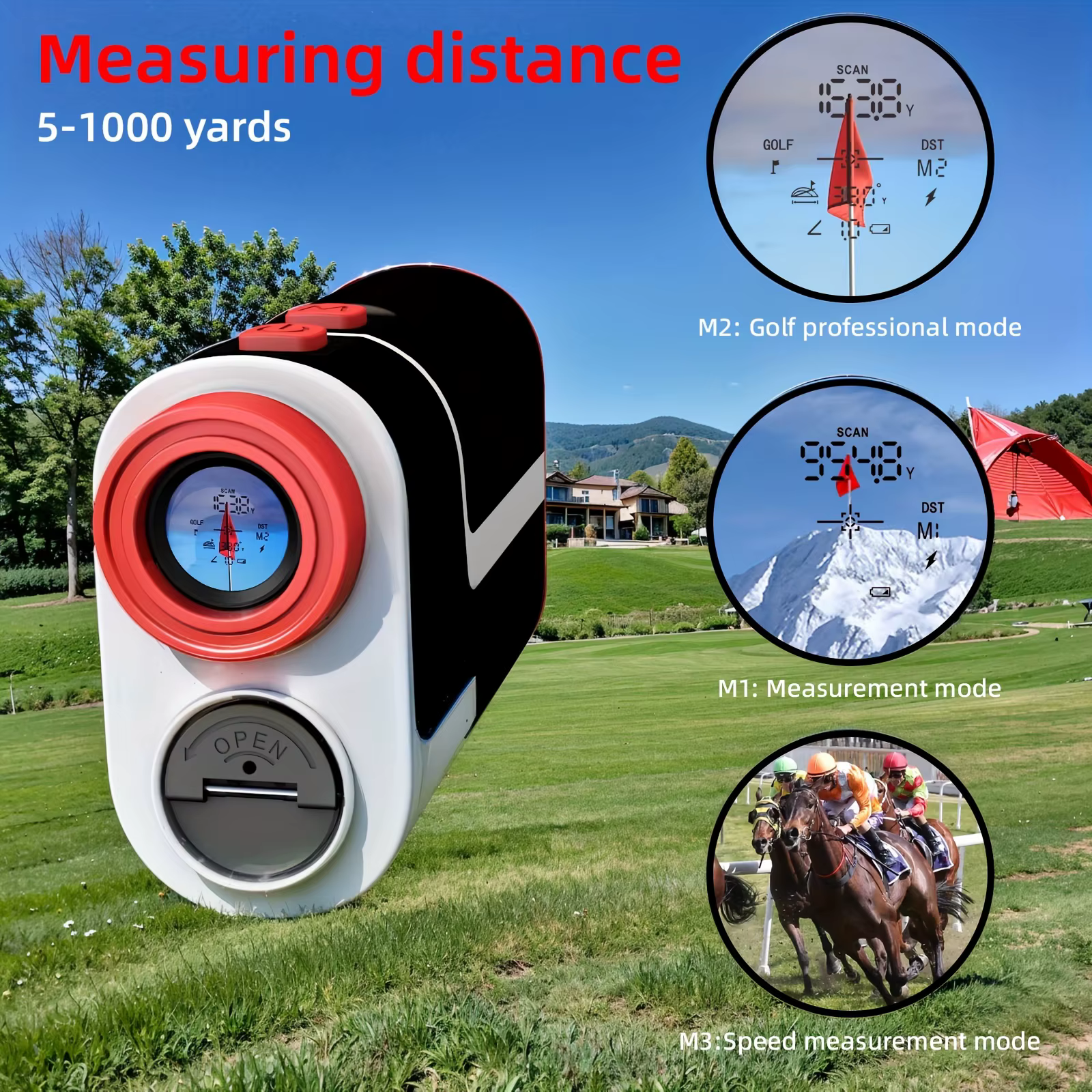 Golf rangefinder telescope horizontal angle measuring height distance measuring instrument outdoor laser rangefinder