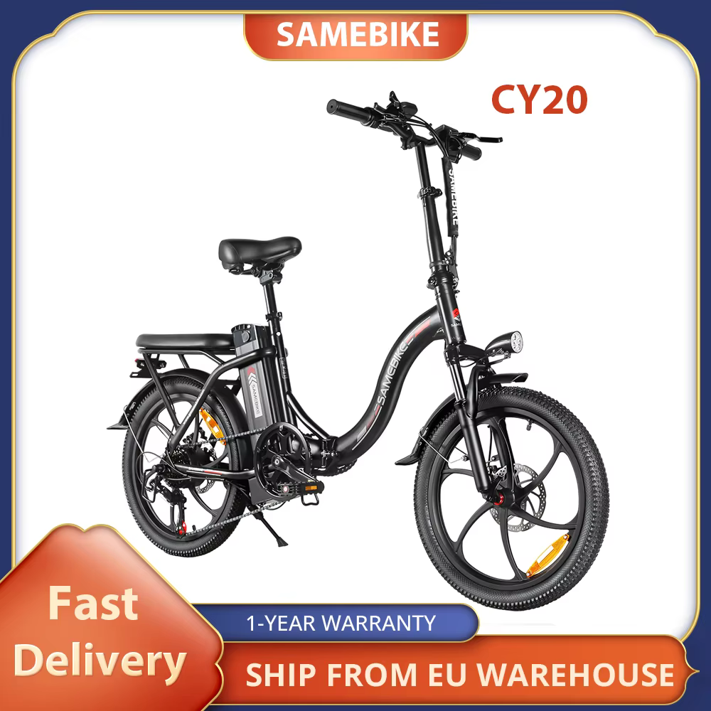 SAMEBIKE CY20 Electric Bike, 350W Motor, 36V 12Ah Battery, 20*2.35-inch Tire, 32km/h Max Speed, 40km Range,Disc Brakes
