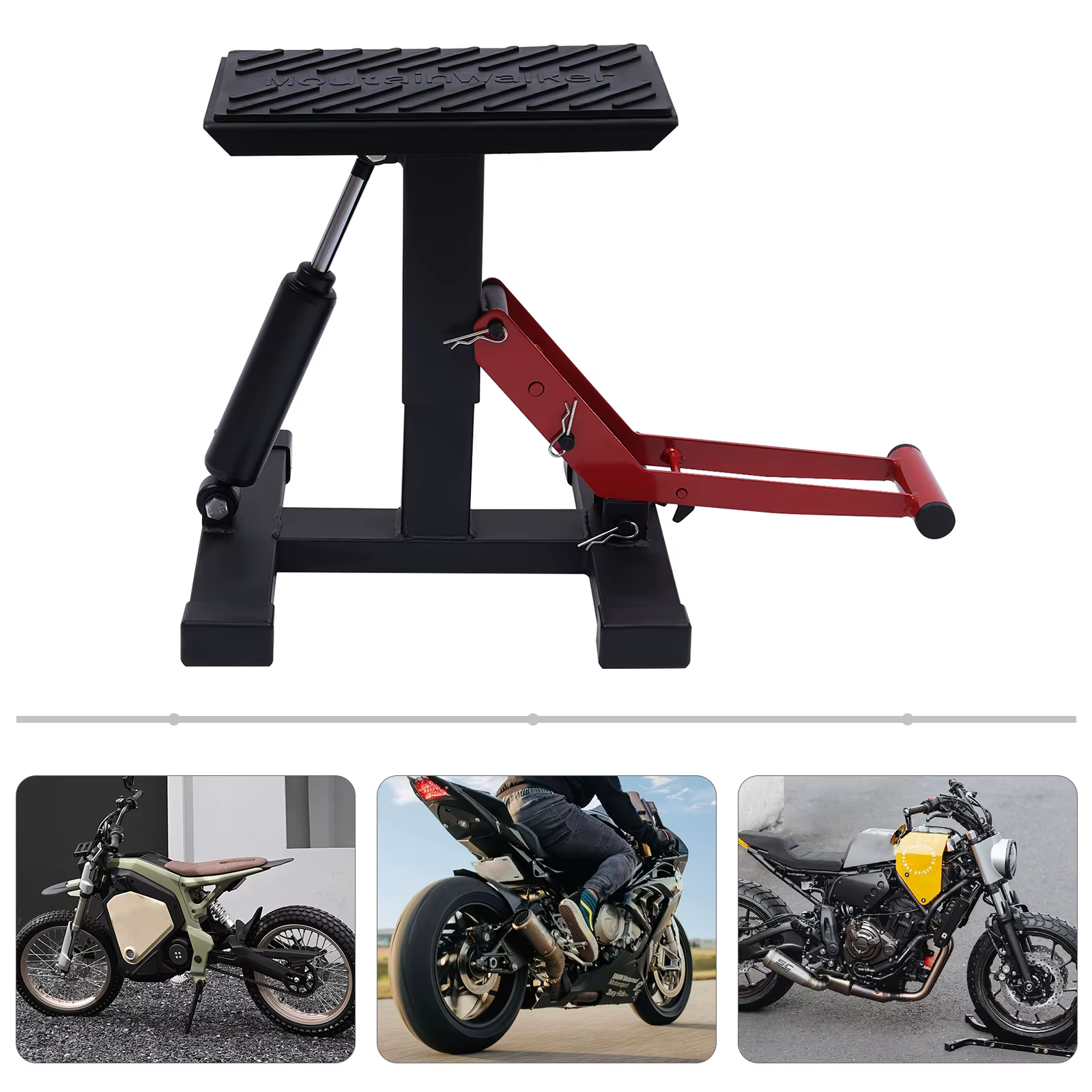 Motorcycle Cross Stand Lifting Stand Lifter Enduro Trial Motocross Motorcycle Stand Motocross up to 150 kg Lifting Aid