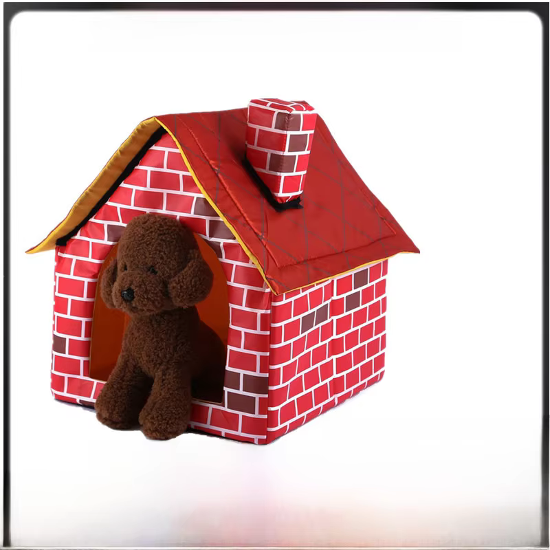 Pet supplies four seasons chimney pet kennel chimney Dog House semi-closed cat nest dog cage tent nest Pet placemat Cama perros