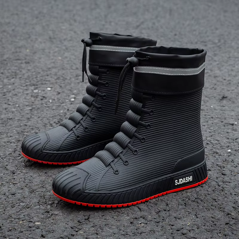 Versatile Casual Short-tube Waterproof Shoes Plus Velvet to Keep Warm Non-slip Wear-resistant and Comfortable to Wear Rain Boots