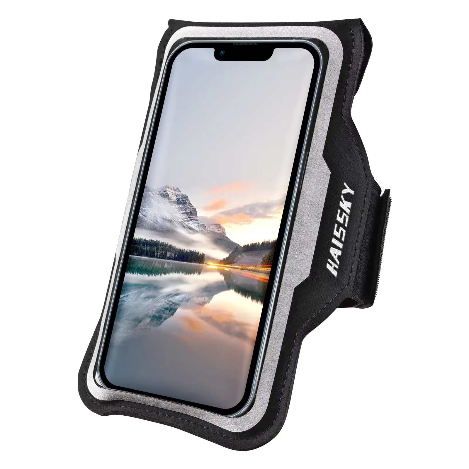 HAISSKY Ultra-thin Running SPort armband For iPhone 16 15 14 13 12 Pro Max 15 Plus Samsung S24 Ultra Xiaomi Belt Arm Bag Pouch