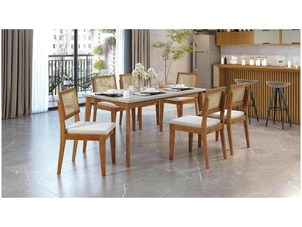 Dining Table 6 Chairs Rectangular