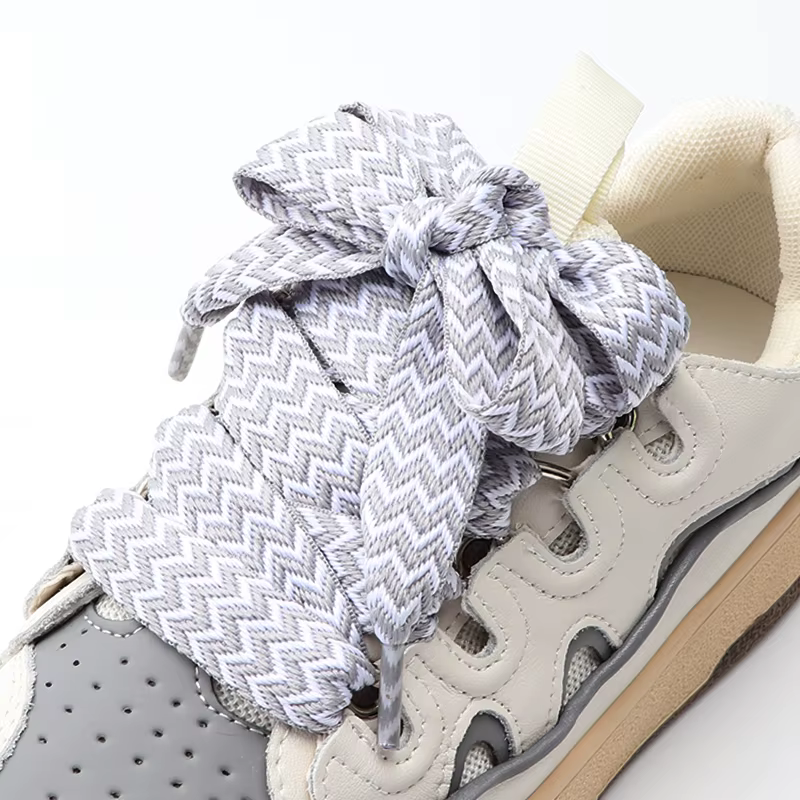 Precision Weaving Colorful Blocking Shoestrings Luxury Brand Sneakers Laces Casual Shoe Accessories Length 120/140/160CM Strings