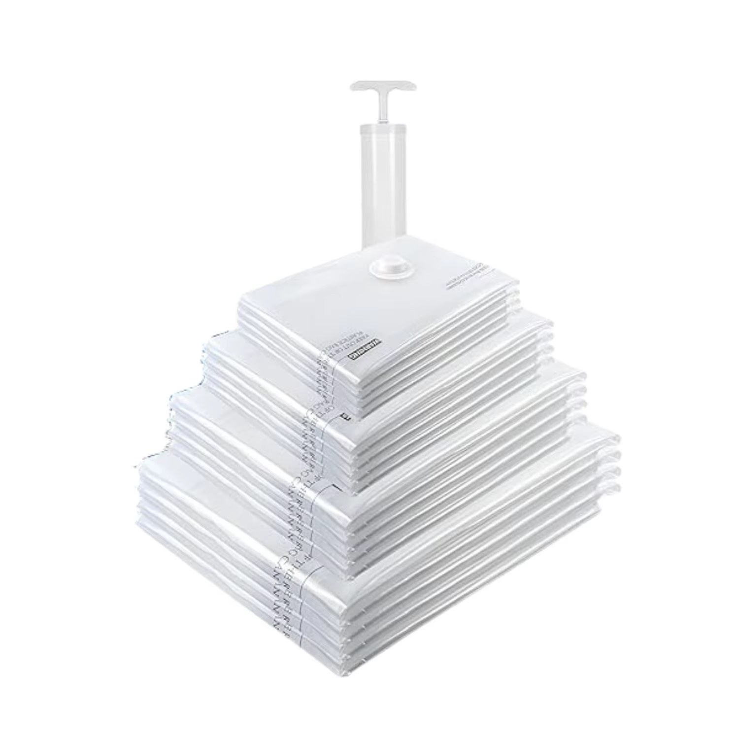 Vacuum Storage Bags Combo: 16-Piece Set with Assorted Sizes for Clothes, Bedding, and Pillows