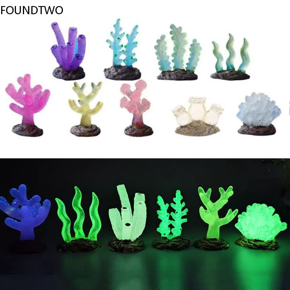 Undersea Artificial Fake Coral Water Plants Landscape Fish Tank Luminous Simulation Coral Aquarium Decoration Micro Ornaments