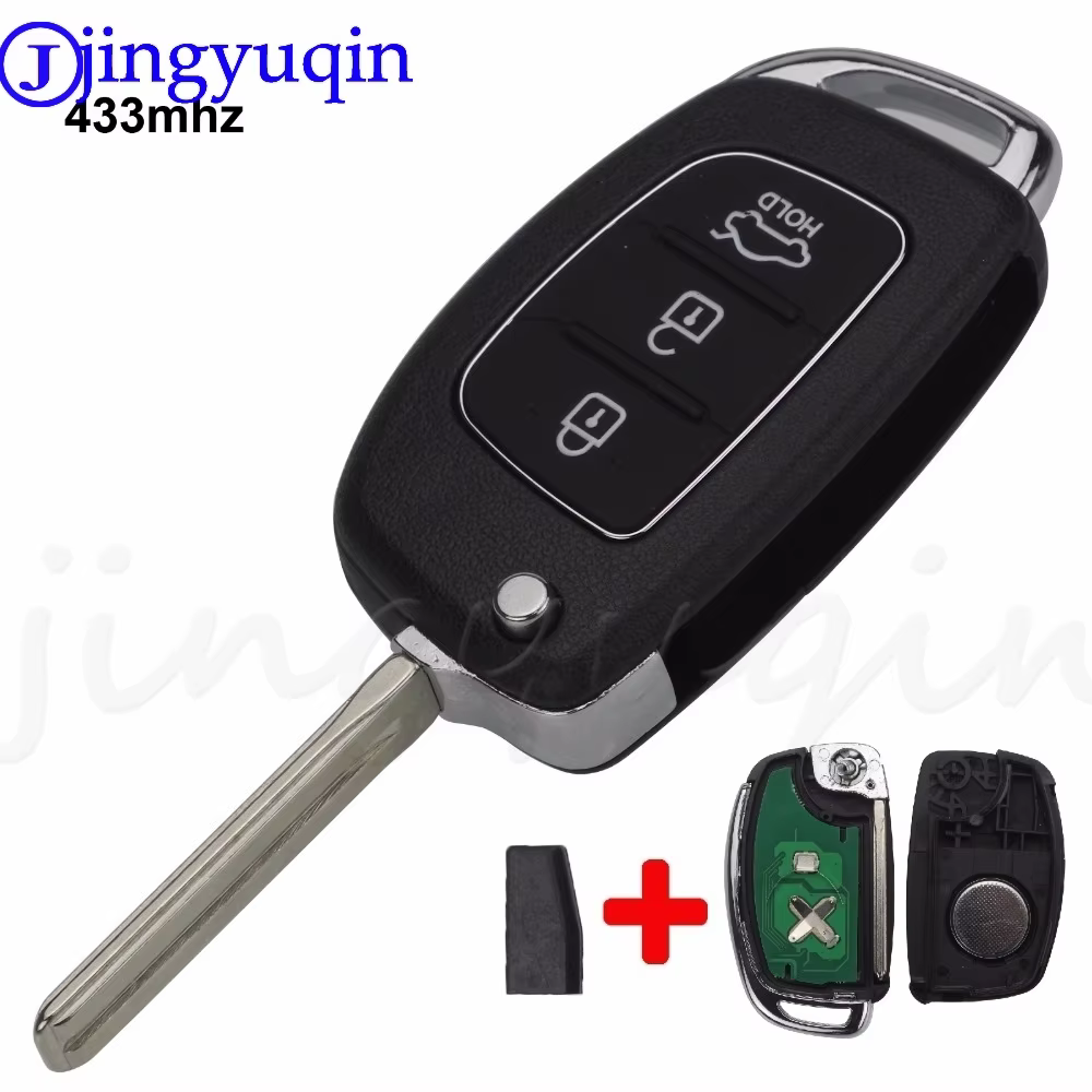 Remote 3 Buttons 433Mhz With ID46 Chip TOY40 Car Key For Hyundai New IX35 IX25 IX45 Elantra Santa Fe Sonata Fob Control