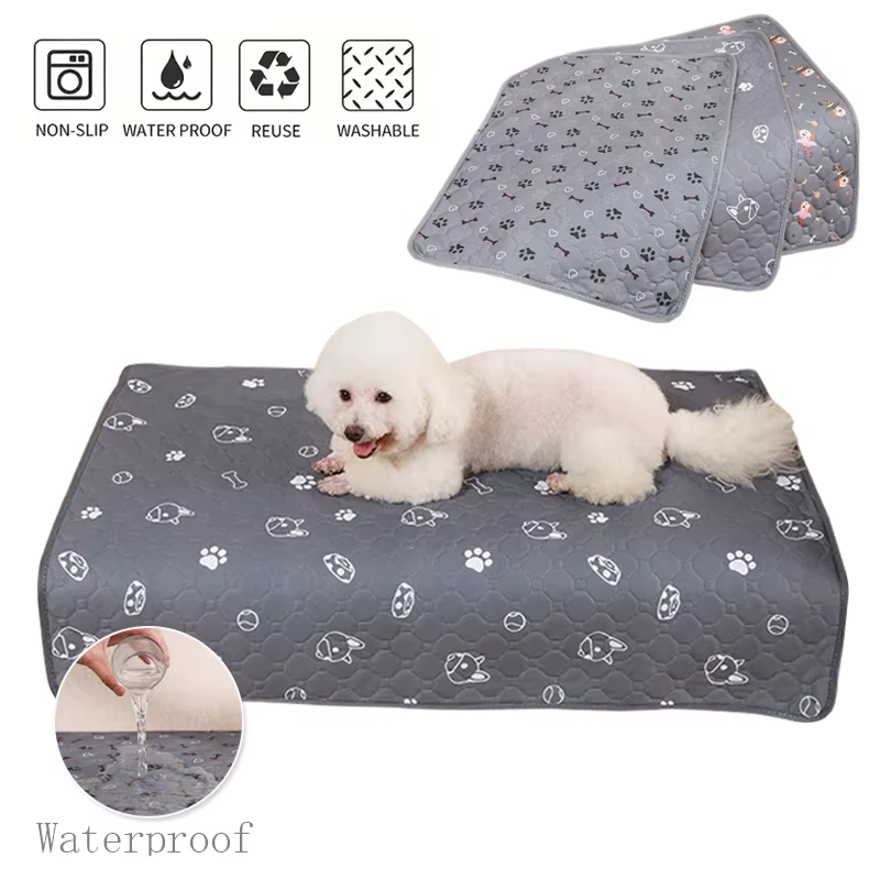 4 Layer Washable Dog Pee Pads Dog Pet Diaper Mat Waterproof Puppy Cat Training Diaper Mat Pet Supplies