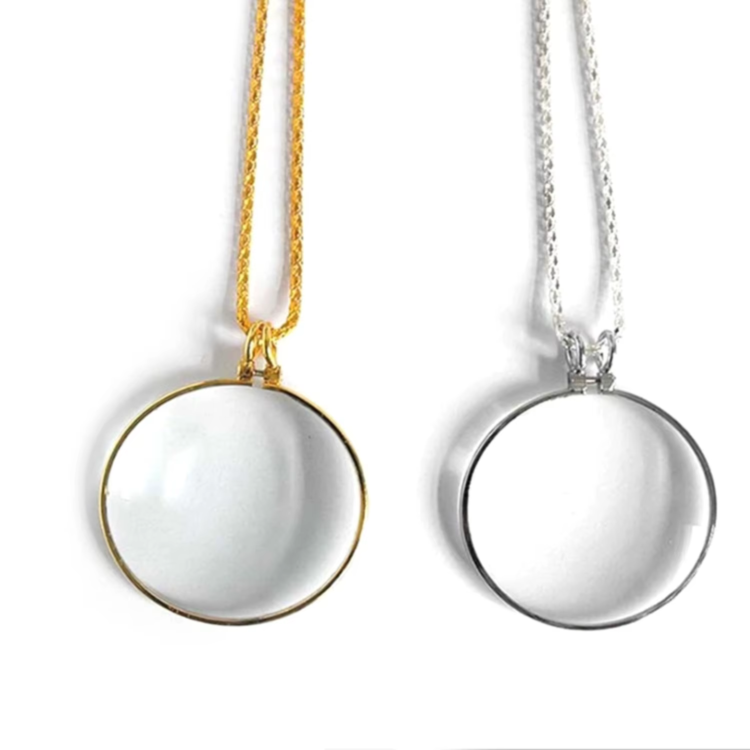 Necklace Jewelry Optical Magnifier with Chain Necklace Neckglasses Portable Monocle  Reading Collecting Library Drop Shipping