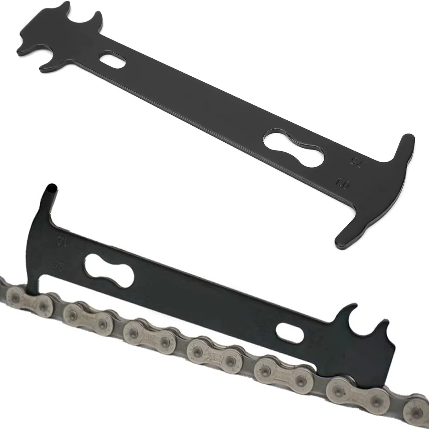 High-Quality Durable Carbon Steel Bike Chain Checker for Easy Monitoring of Chain Wear - Essential Tool for Safety and Peak Perf