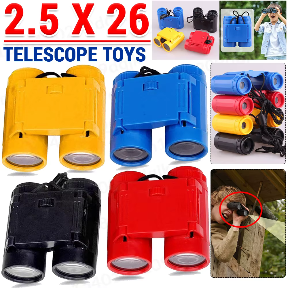 Telescope Kid Strap Children Binocular Binoculars Toy Concert Game Travel Kindergarten Education Teaching Aids 2.5 X 26 Magnific