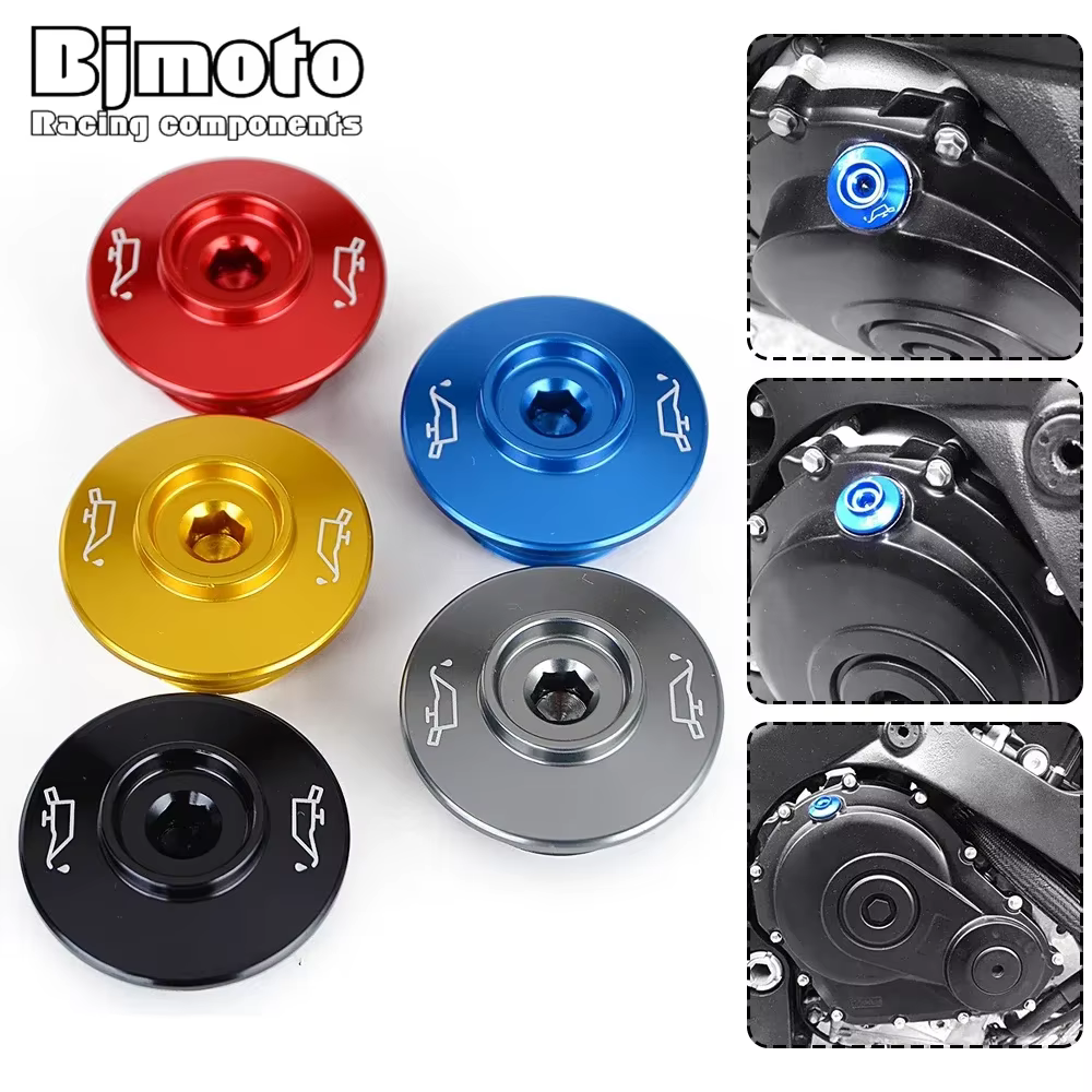 Motorcycle Engine Oil Filter Cover Oil Plug Cap For APRILIA DORSODURO 750 RSV4 FACTORY SHIVER 750 TUONO 1000R V4 1100 FACTORY