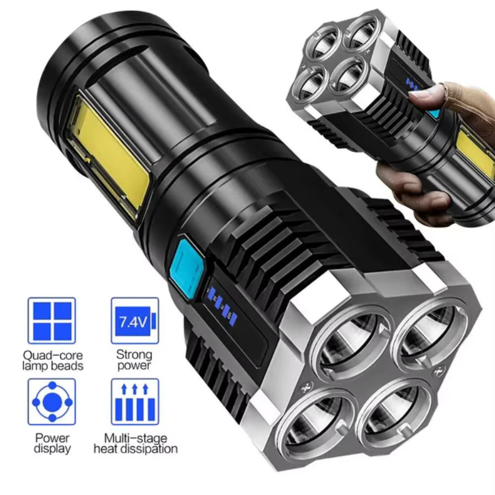 STONEGO Versatile LED High-Beam Flashlight USB Rechargeable Outdoor Portable Enhancing Outdoor Hiking and Exploration Experience