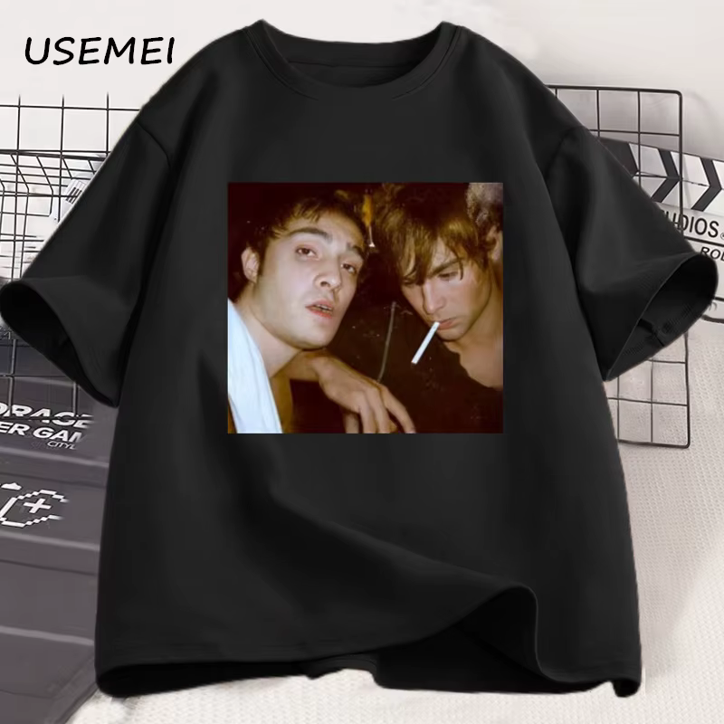 Chuck and Nate Gossip Girl Tee Women Men Oversized T Shirt Vintage 90s Fashion Aesthetic Trendy Y2k T-shirt Streetwear Clothes