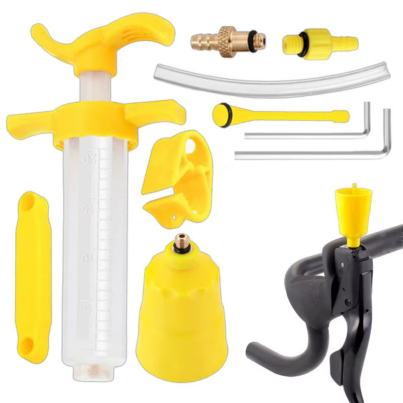 Bike Brake Bleed Kit Mountain Bike Hydraulic Disc Brake Mineral Oil Bleed Kit Oil Bleed Repair Tool Kit Disc Brake Mineral Oil