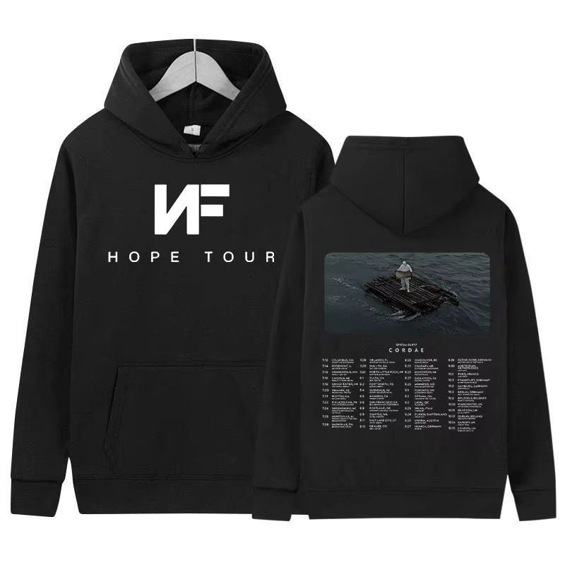 Rapper NF Hope Music Album 2024 New Hoodie Men's Fashion Casual Oversized Sweatshirt Hip Hop Vintage Pullover Hoodies Streetwear