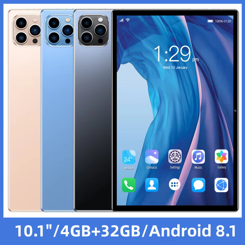 2024 Big Sales Type-C 10.1 Inch 4GB RAM 32GB ROM M31 4G Phone Cal Tablet Android 8.1 MT6750 Quad-Core 1280x800 IPS 4000mAh