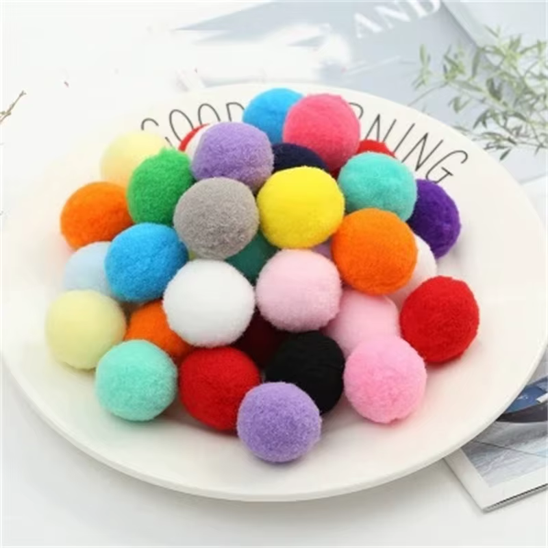 Mini Fluffy Soft Pom Pom 10/15/20/25/30mm Pompom Fur Ball Handmade Kids Toys Wedding Christmas Decor DIY Sewing Craft Supplies