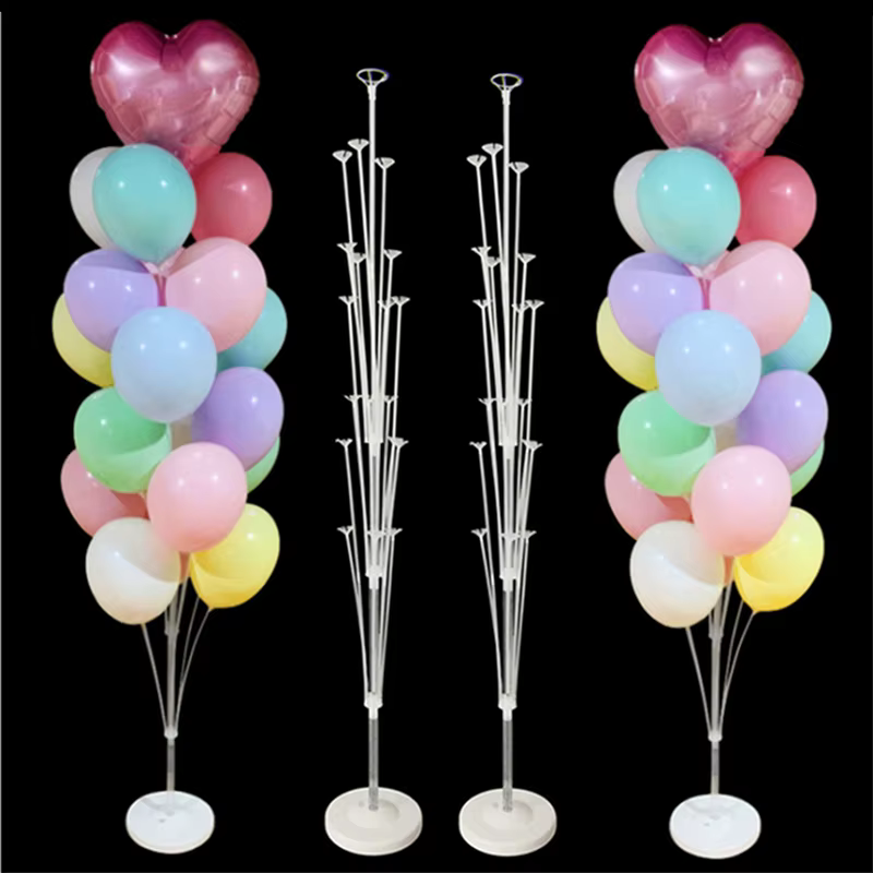 160CM 19Tubes Balloon Stand Wedding Decoration Happy Birthday Party Balloon Stick Holder Baloon Accessories Festival Globos