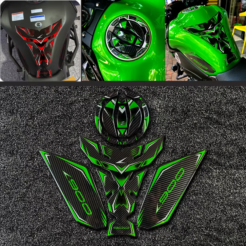 Z900 Motorcycle Accessories Gas Tank Pad Carbon Fiber Sticker  Decals For Z 900