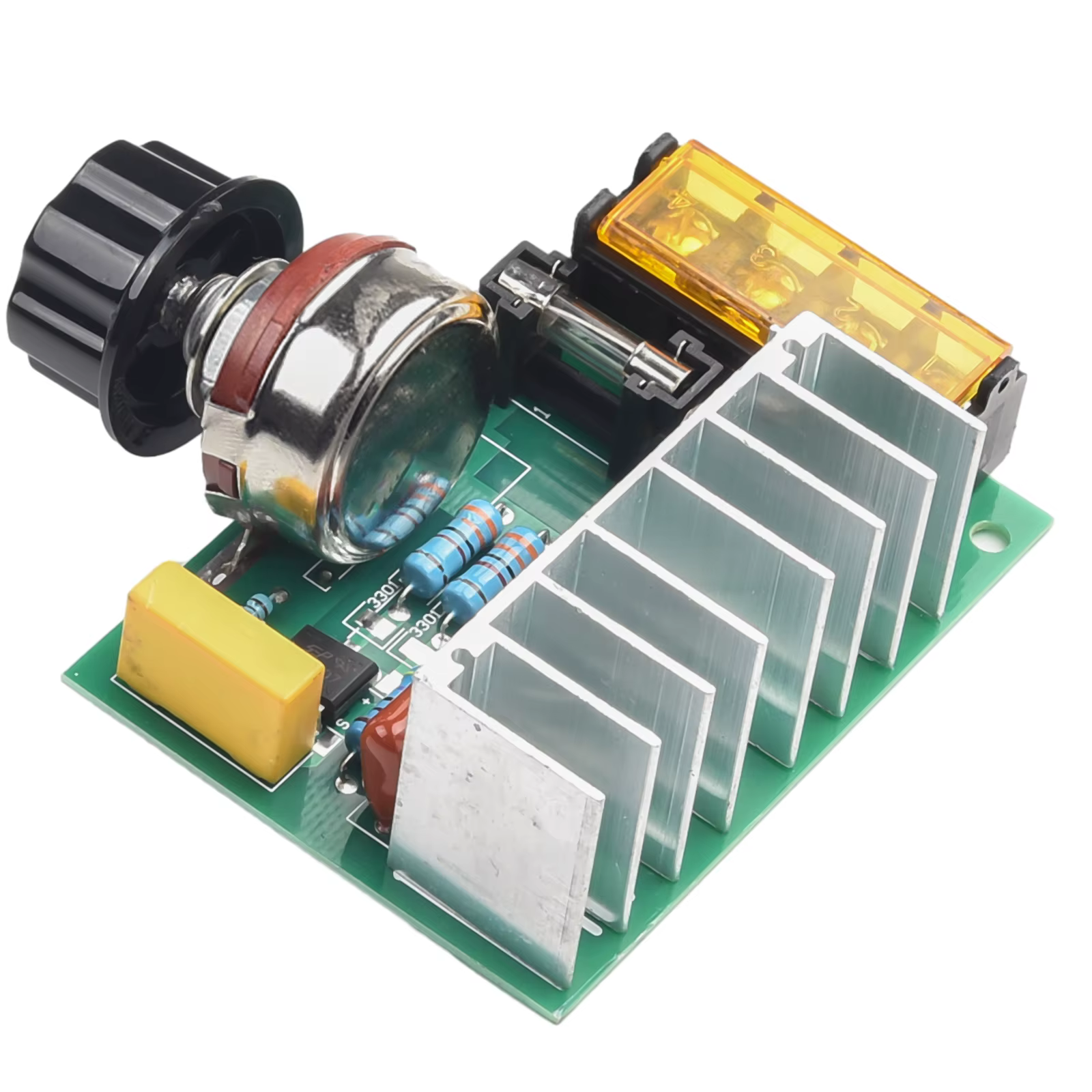 4000W 0-220V AC SCR Electric Voltage Regulator Motor Speed Controller Module Voltage Regulator Dimmers Dimming Speed