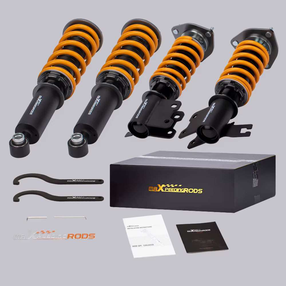 Maxpeedingrods COT6 Coilover Shock+Spring Damper Kit for Nissan S13 240SX 89-94 Coilovers Absorbers Lowering Suspension Kit