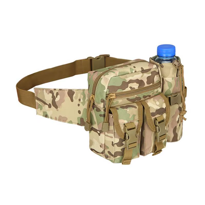 1pcs Outdoor Waist Bag Practical Nylon Camouflage Sports Pouch Waist Pouch Fanny Pack Bag