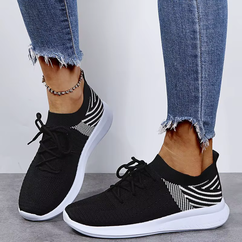 Rimocy Breathable Mesh Platform Sneakers Women Comfy Soft Sole Running Sport Shoes Woman Spring Summer 2022 Knit Socks Sneakers