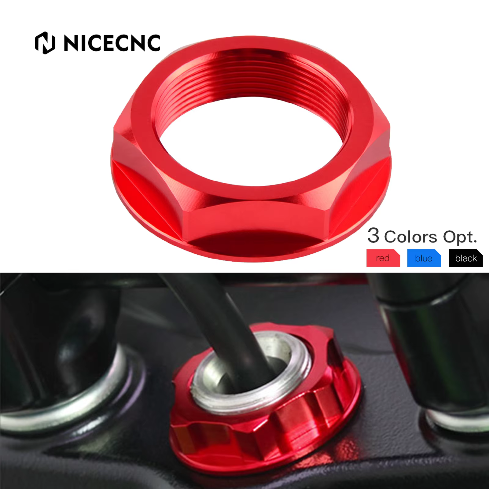 For Honda CRF250R CRF450R 2004-2020 CRF250RX CRF450RX 2019-2020 CR 125R 250R 2001-2007 CRF 250X 450X Steering Stem Nut Bolt