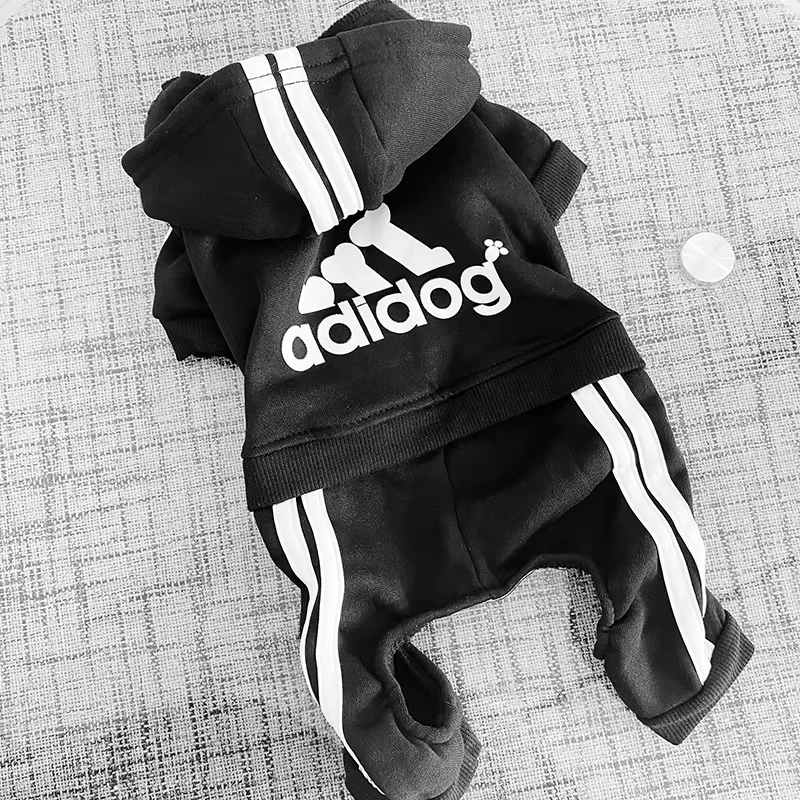Adidog Clothes for Small Dogs Warm Puppy Cat Coat Sport Overalls for Dogs Chihuahua French Bulldog Clothing Outfit Autumn Winter