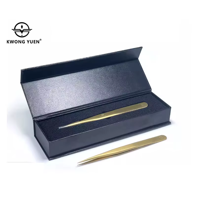 KWONG YUEN Watch Repair Non-Magnetic Phosphorus Bronze Tweezers Non-Slip Fastening Sharp-Nosed Clamp Better than Brass Tweezers