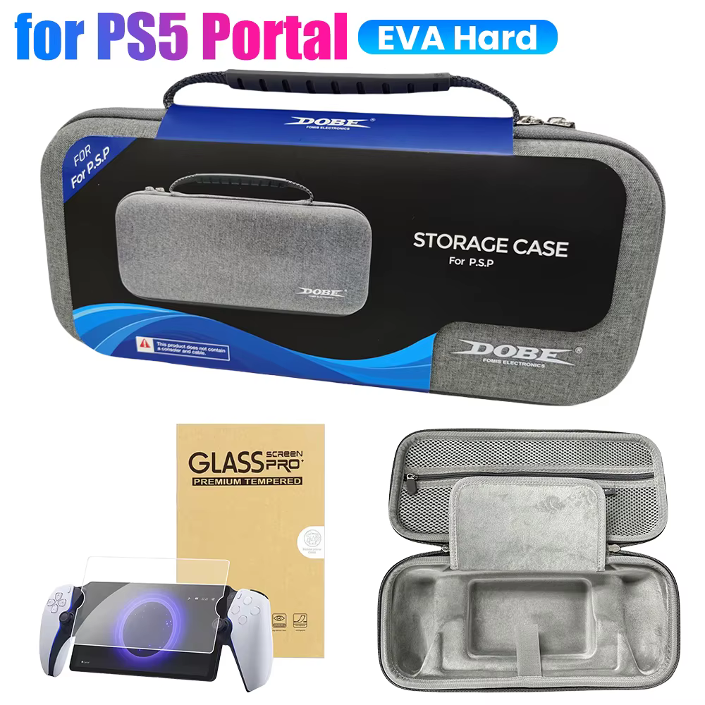 EVA Bag for PS5 Portal Travel Carrying Case Bag Protective Storage Bag for PS Portal for Sony PS5 PlayStation5 Portal Accessory