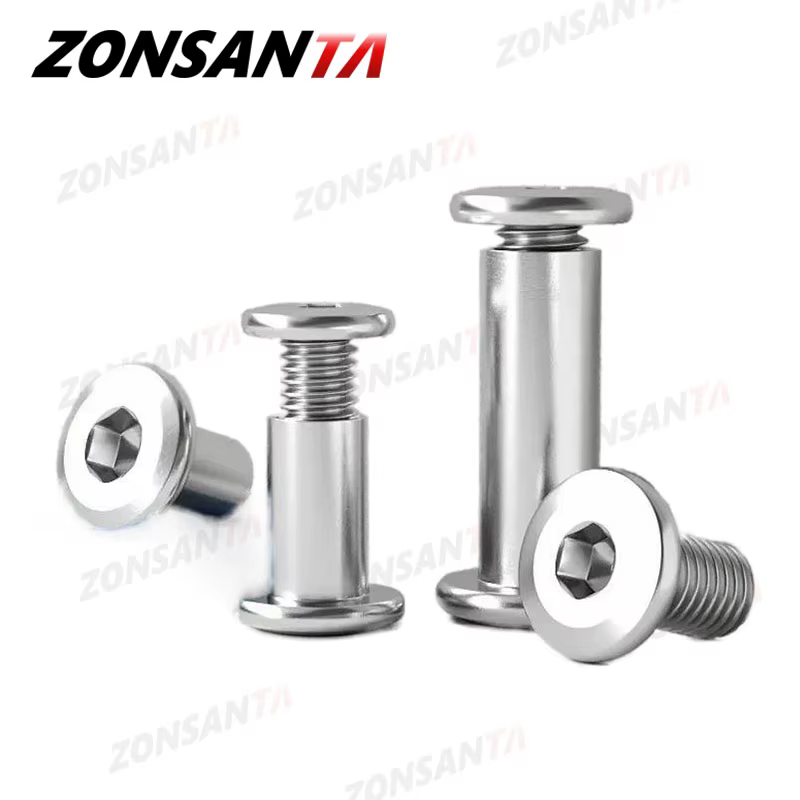 M3 M4 M5 M6 M8 M10 304 Stainless Steel Flat Hex Hexagon Socket Head Furniture Rivet Connector Insert Joint Sleeve Cap Splint Nut
