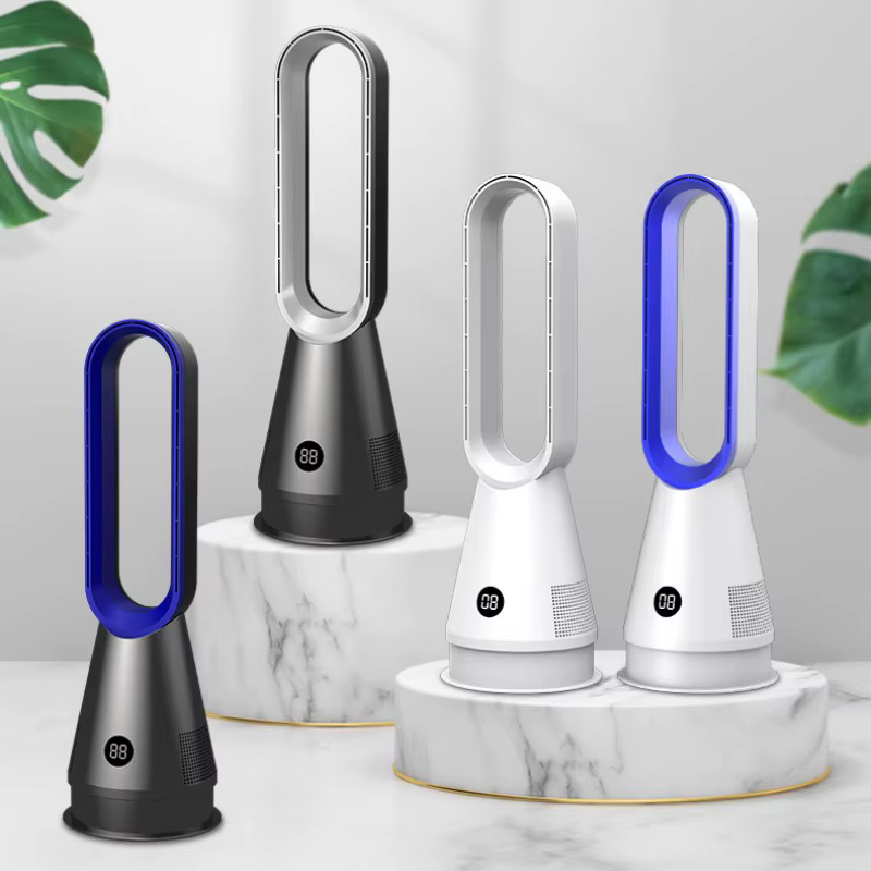 Low-noise 20-inch Bladeless Fan Remote Control Negative Ion Mute Desktop Electric Fan Floor Household Air Conditioning Tower Fan