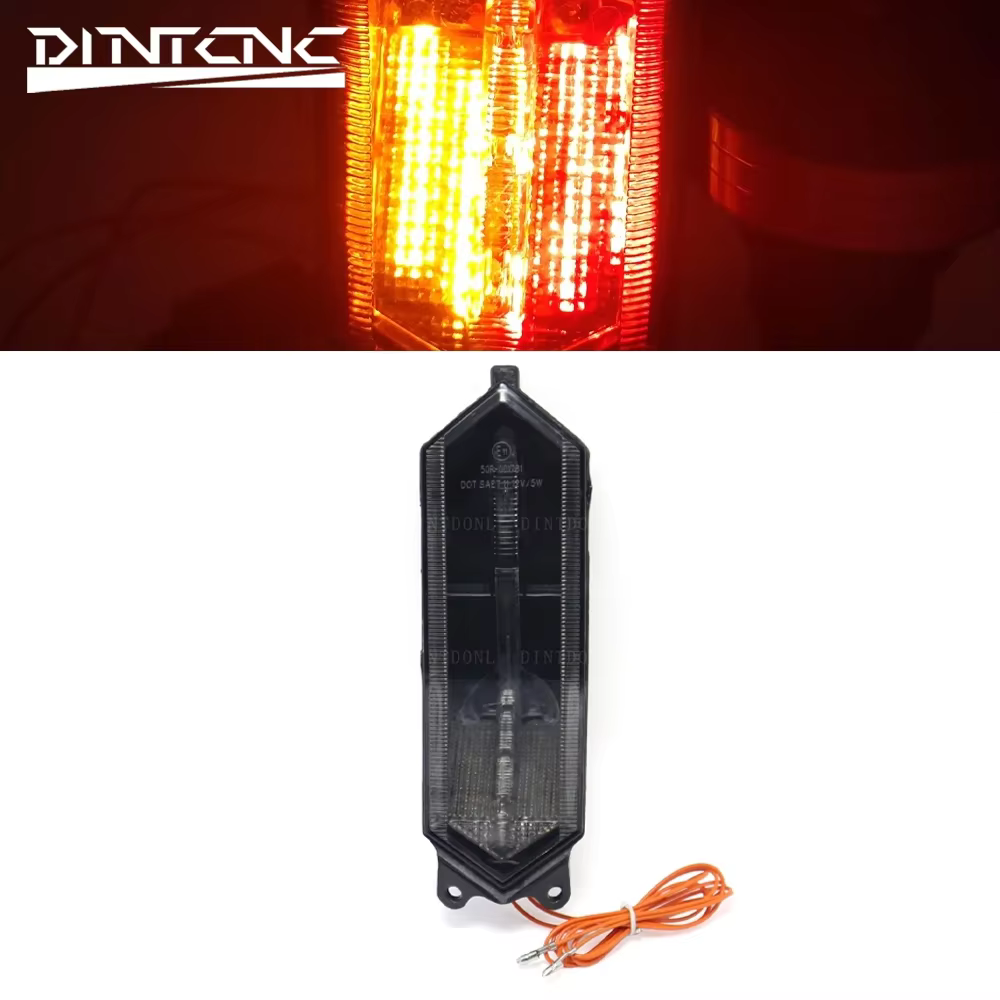 Motorcycle Rear Signal Light For YAMAHA YZF-R7 2021-2022 YZFR7 Tail Steering Brake Flicker LED Smoked Lamp YZF R7 Accessories