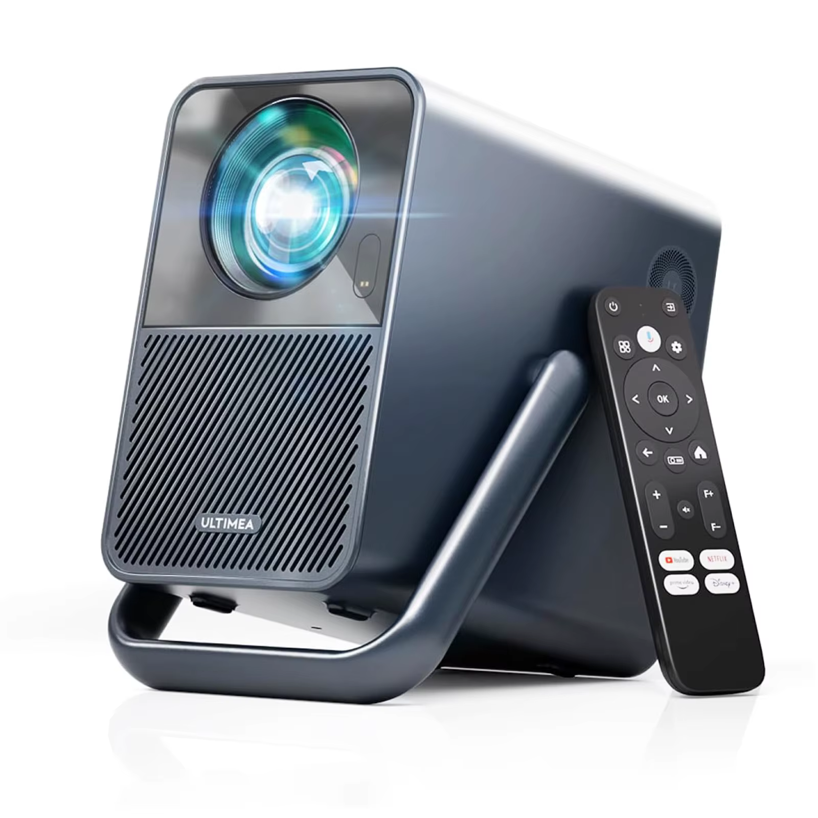 Mini Projector 1000 ANSI Lumens LCD Projector Native 1080P 2X10W Speakers, Portable Outdoor Projector Home Theater Beamer