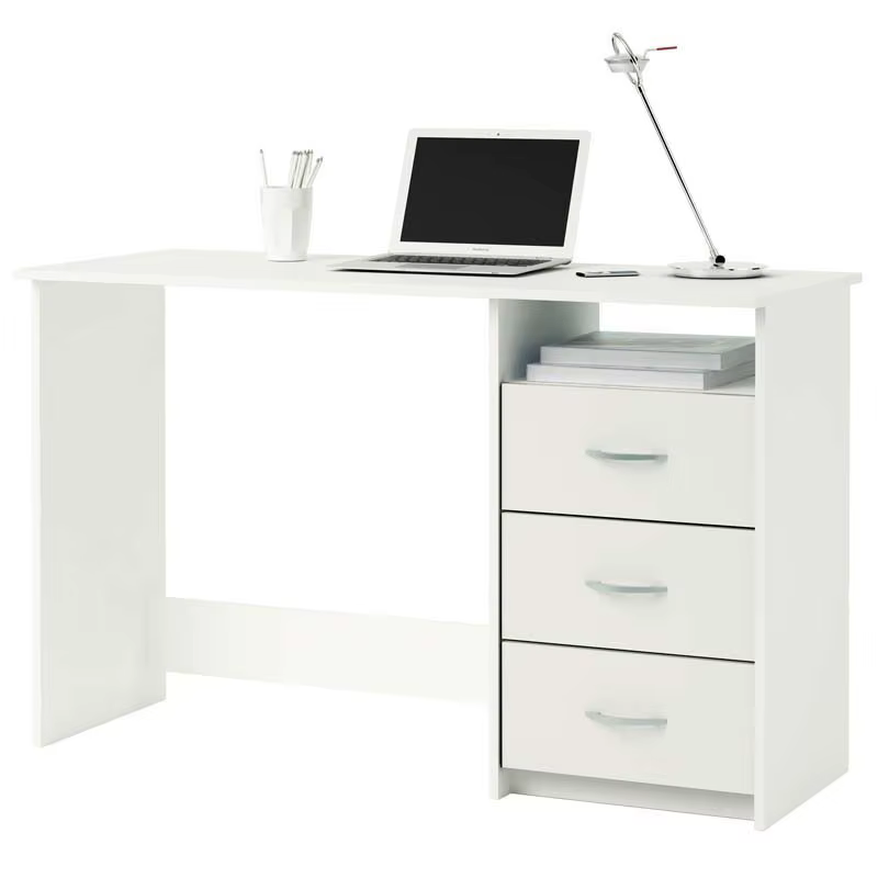 123x50 cm Modern Youth Hollow Drawers White Drawers Desk