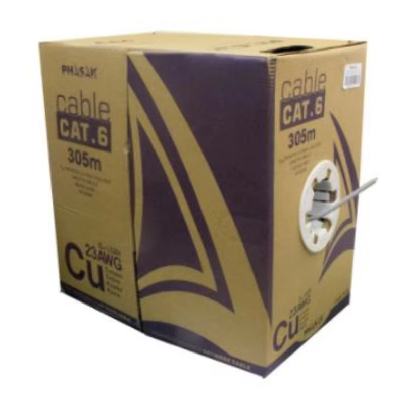 Phasak PHR 641 Cat6 Network Cable - Solid UTP, 305m, 100% Copper, AWG23 LSZH