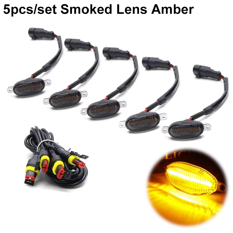 5PC Smoked  Amber