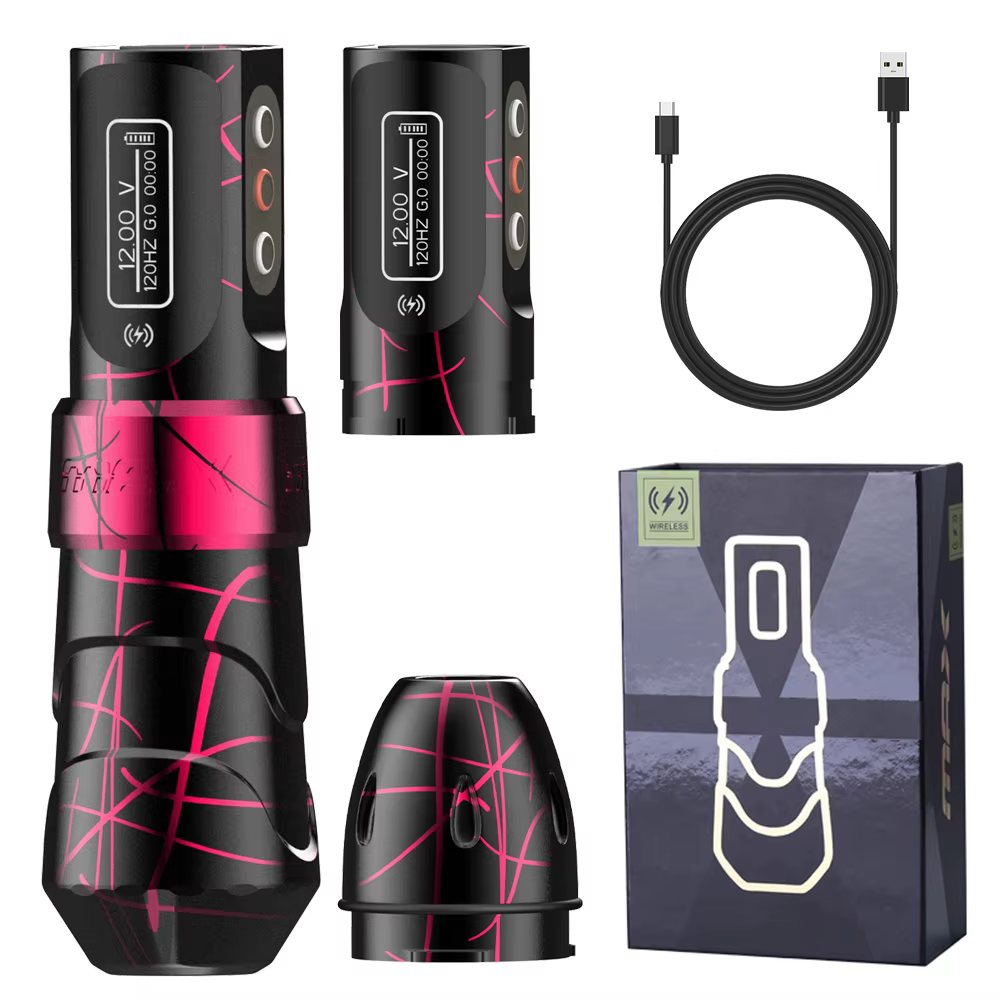 YILONG Flux MAX Permanent Makeup Machines Rotary Pen Wireless Tattoo Machine 2400mah Strong Coreless Motor For Artist Body