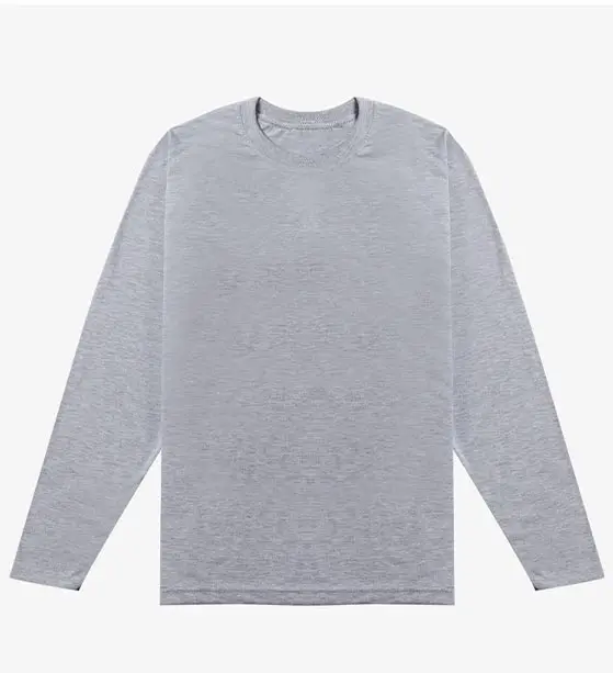 Long-Sleeved Gray Shirt
