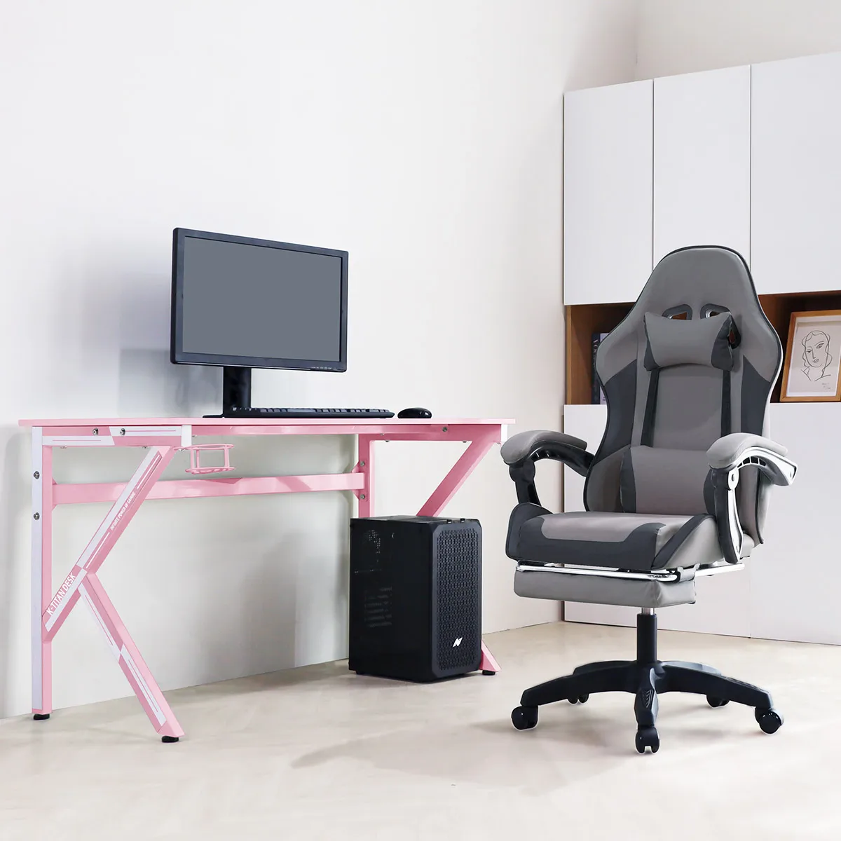 Pink+Gray (Footrest O)