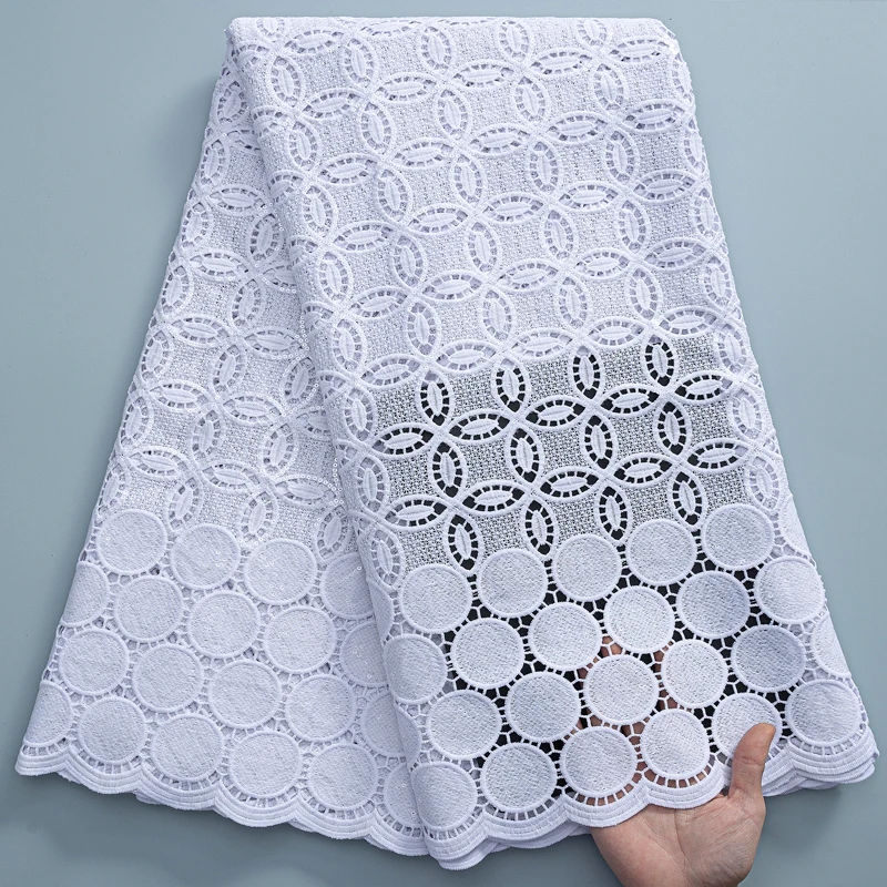3White Sequins Lace