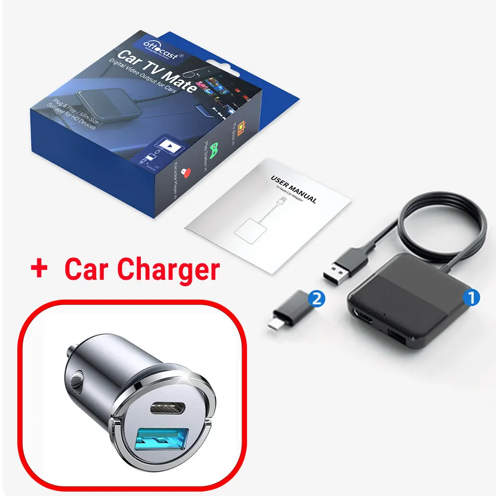 with 45W Car Charger