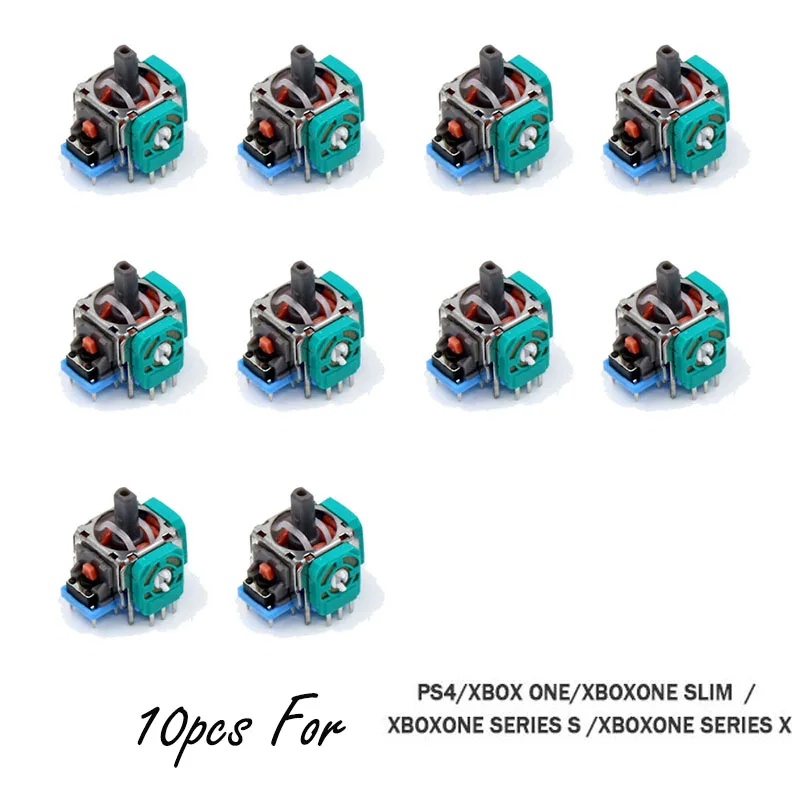 10Pcs 3D Analog Joystick Replacement Sensor Module Potentiometer for Ps3 Ps4 Ps5 Xboxone 360 Series S/x Controller Repair Parts