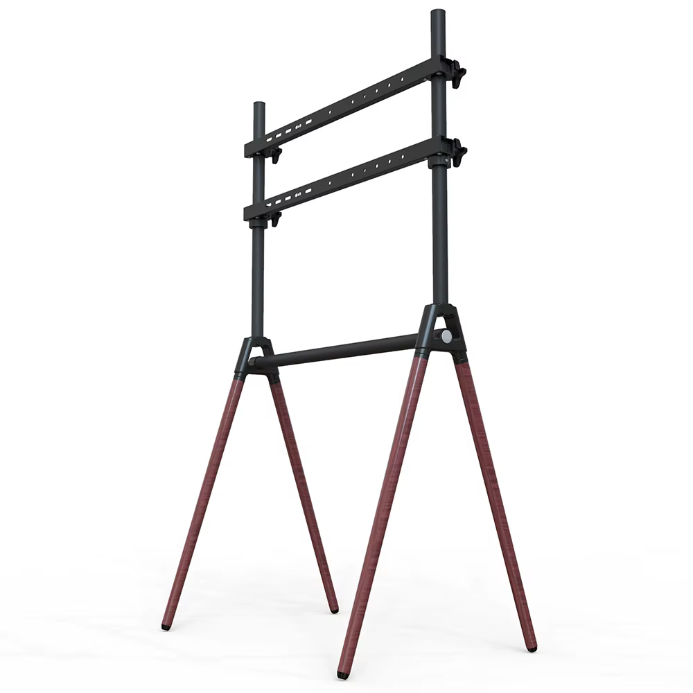 Height-Adjustable Mobile Tv Monitor Easel Stand Mount Compatible with 32-70 Inch Screens