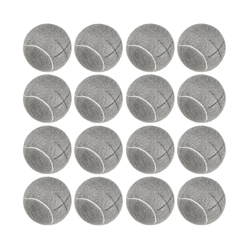 Tennis Ball Furniture Foot Covers Gray 16 Pieces