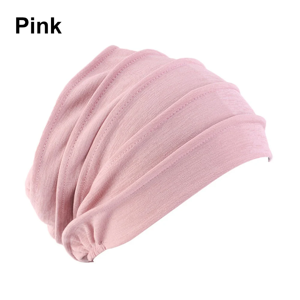 1PC Elastic Muslim Hijabs Turban Beanie Cap Women Soft Cotton Bonnet  Head Wrap Winter Warm High Quality Turban Hat